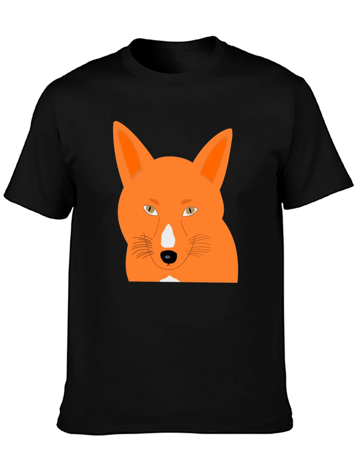 Cool Fox Graphic Tee - Black Cotton T-Shirt product image 2