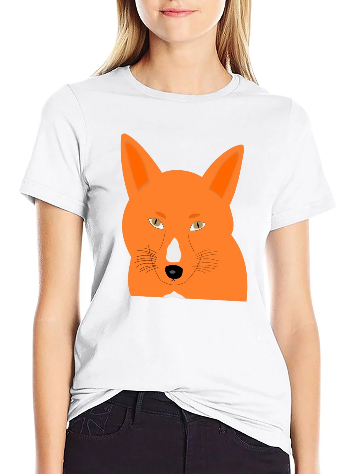 Cool Fox Graphic Tee - Black Cotton T-Shirt product image 6