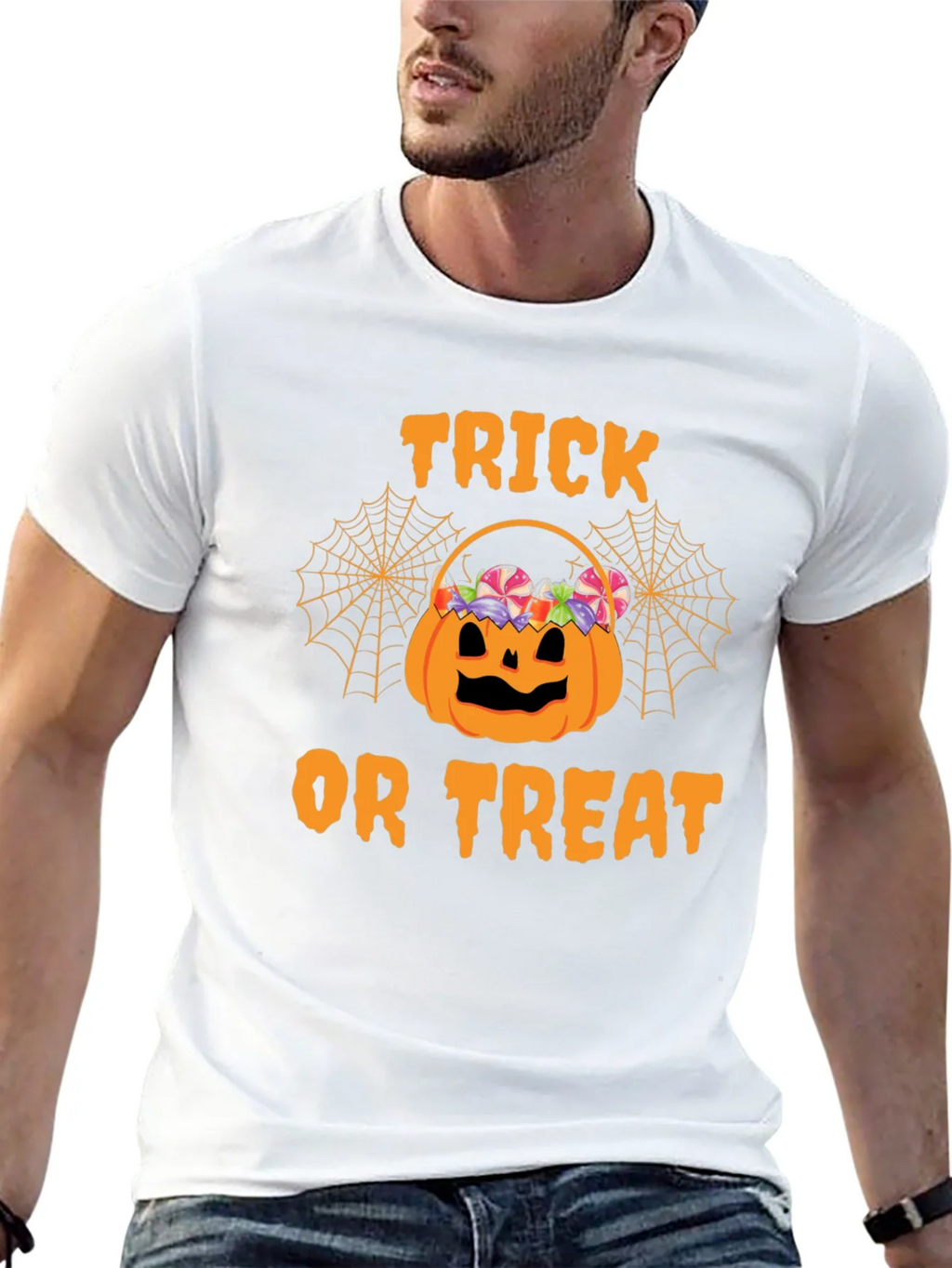 Halloween Trick or Treat Pumpkin Basket T-Shirt product image 7