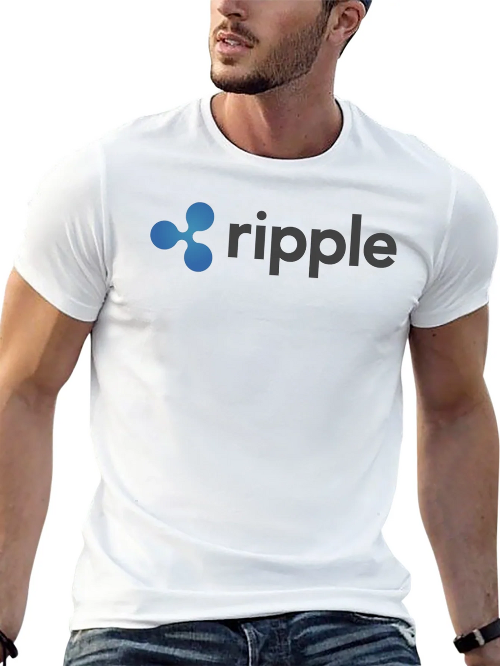 Ripple Logo Black T-Shirt product image 8