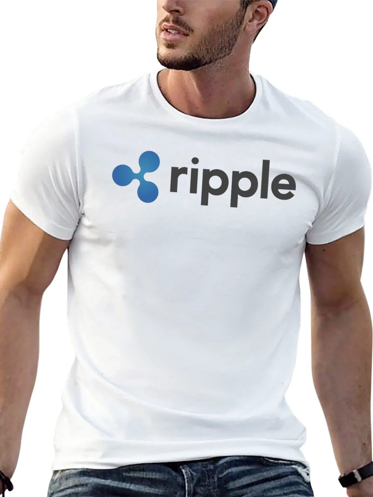 Ripple Logo Black T-Shirt product image 8