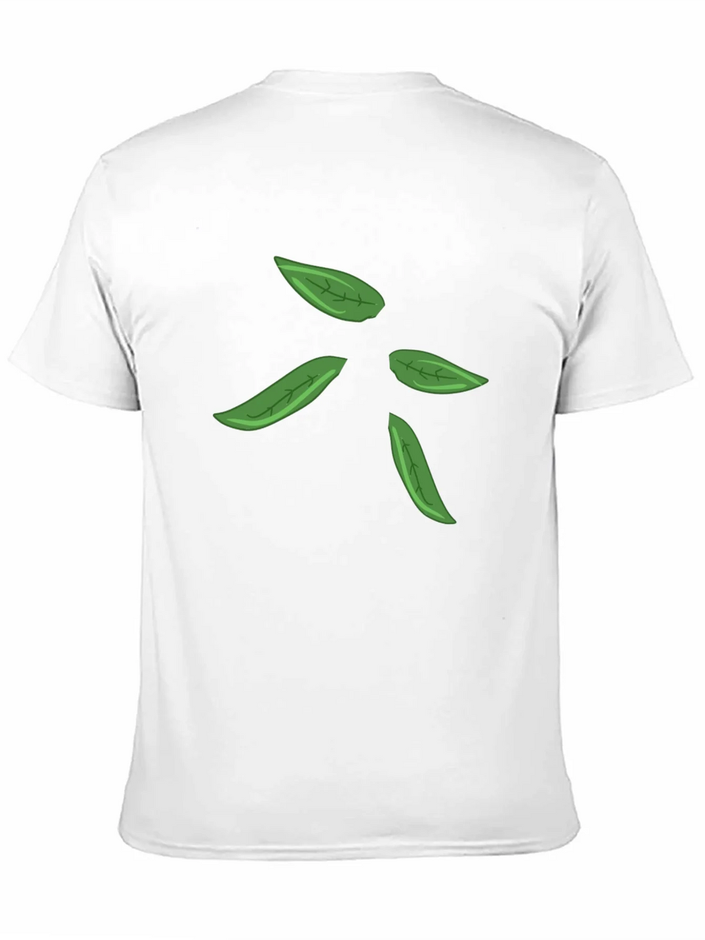 Leaf Design Black T-Shirt for Men product image 10