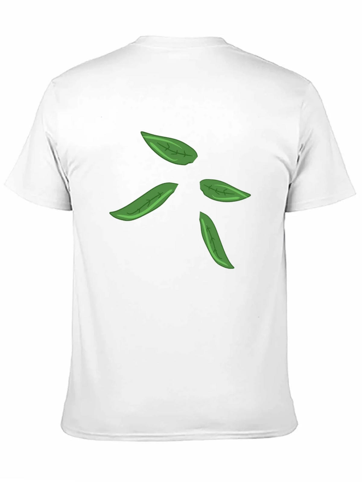 Leaf Design Black T-Shirt for Men product image 10