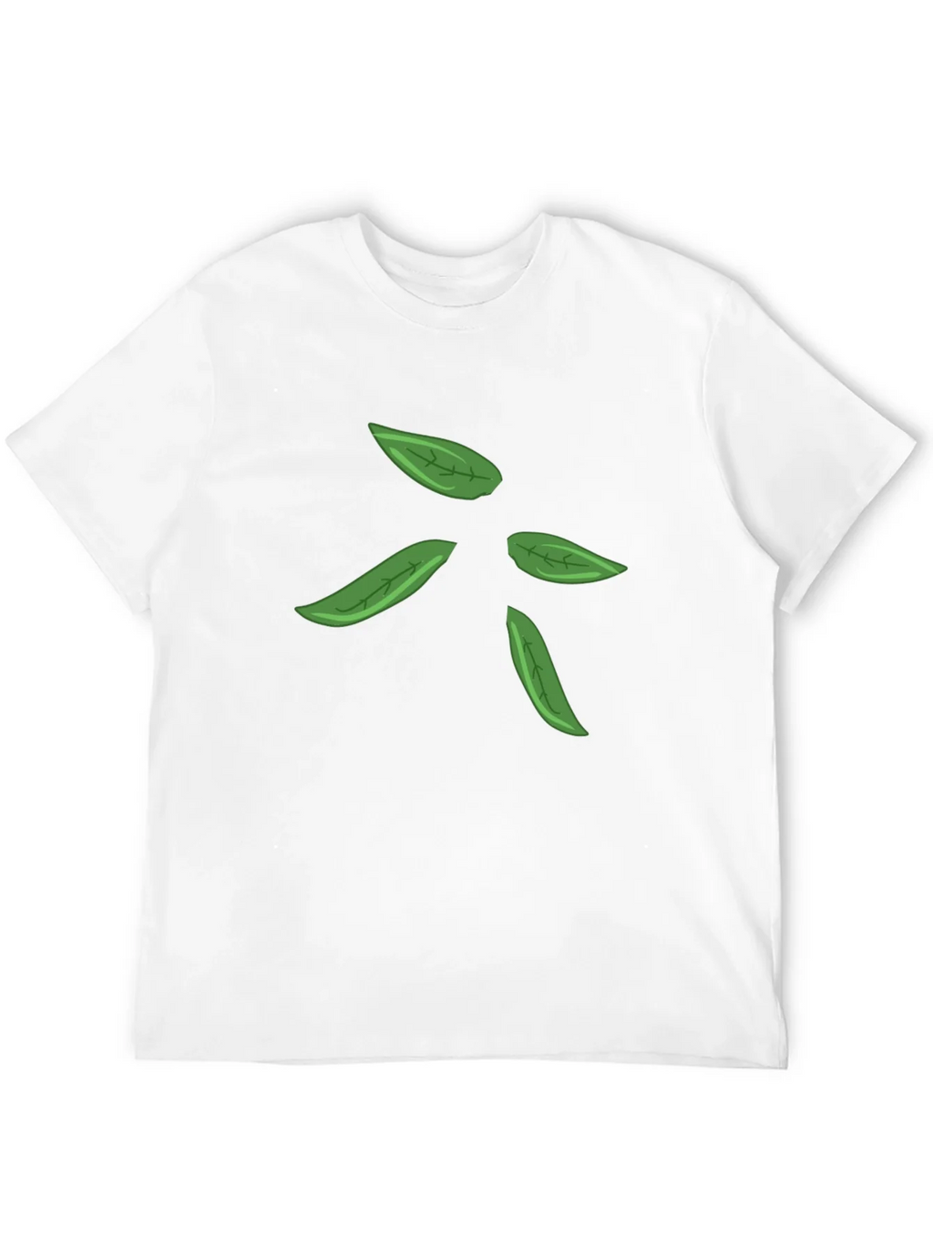 Leaf Design Black T-Shirt for Men product image 11