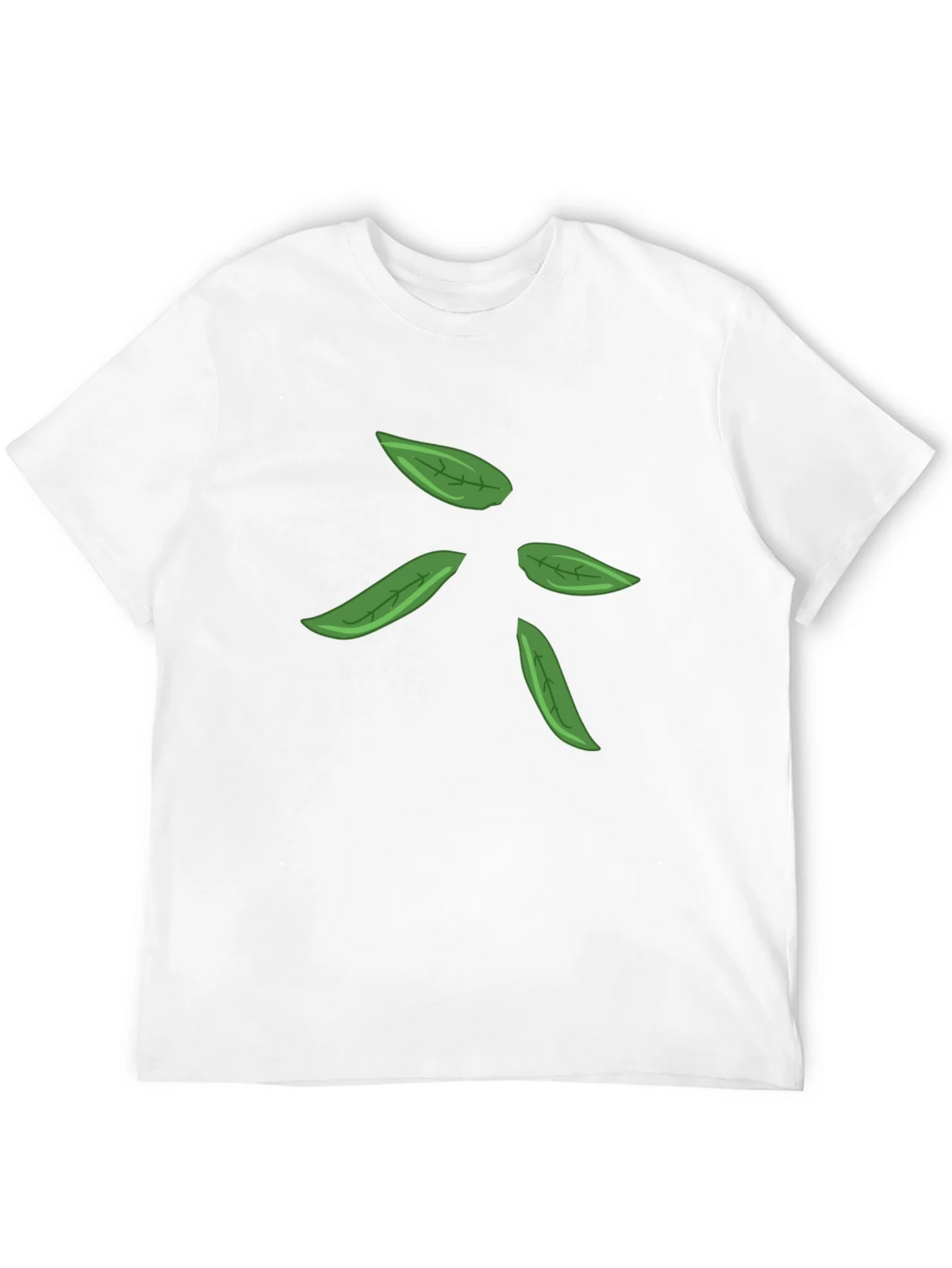 Leaf Design Black T-Shirt for Men product image 11