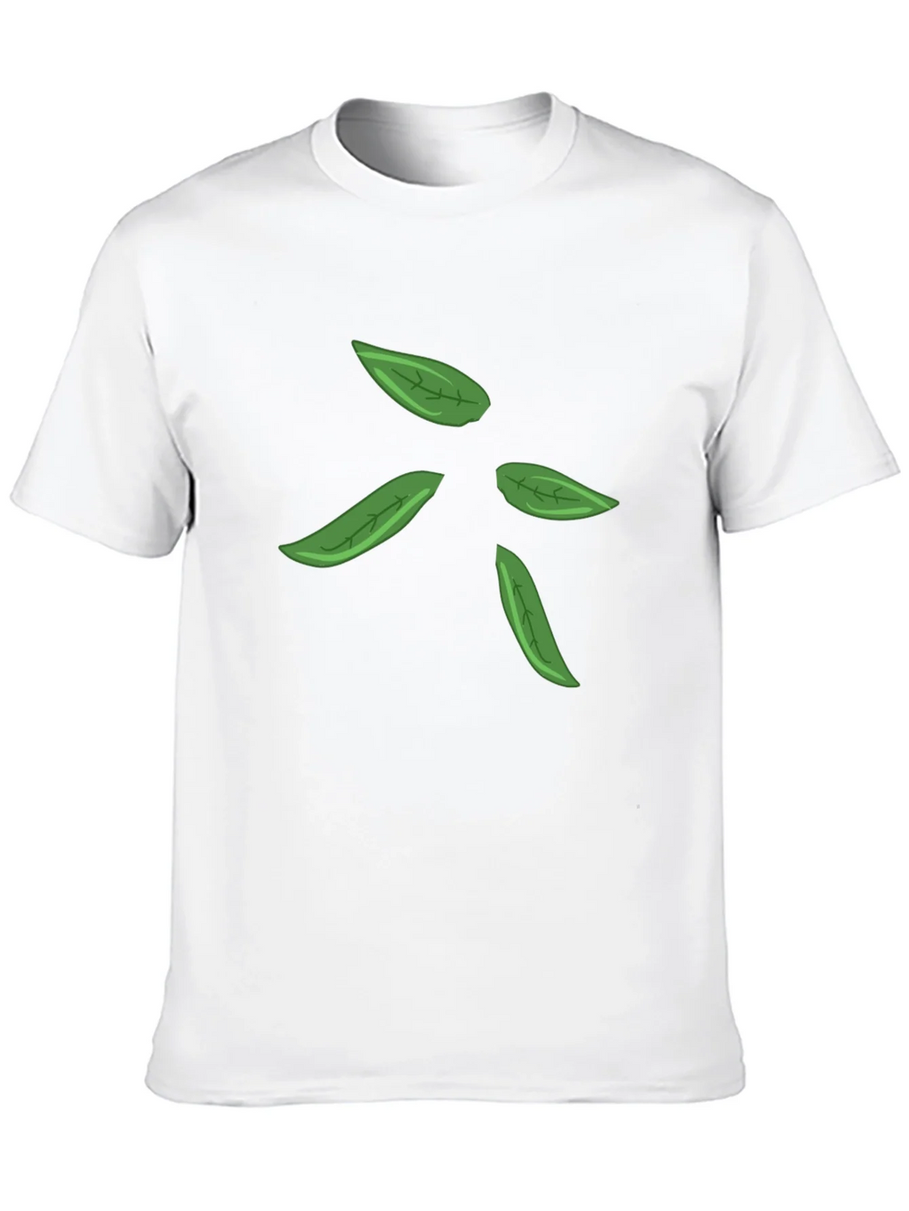 Leaf Design Black T-Shirt for Men product image 9