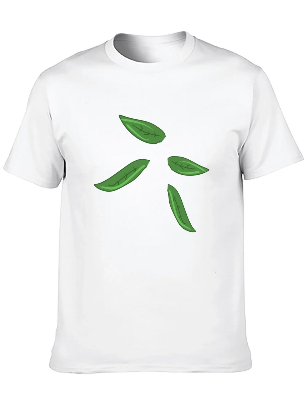 Leaf Design Black T-Shirt for Men product image 9