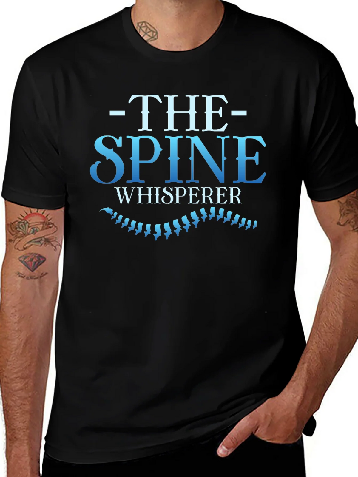 Spine Whisperer Graphic Tee - Chiropractic Humor T-Shirt product image 1