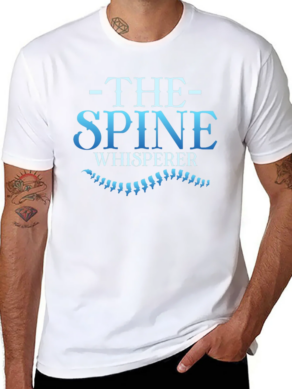Spine Whisperer Graphic Tee - Chiropractic Humor T-Shirt product image 7