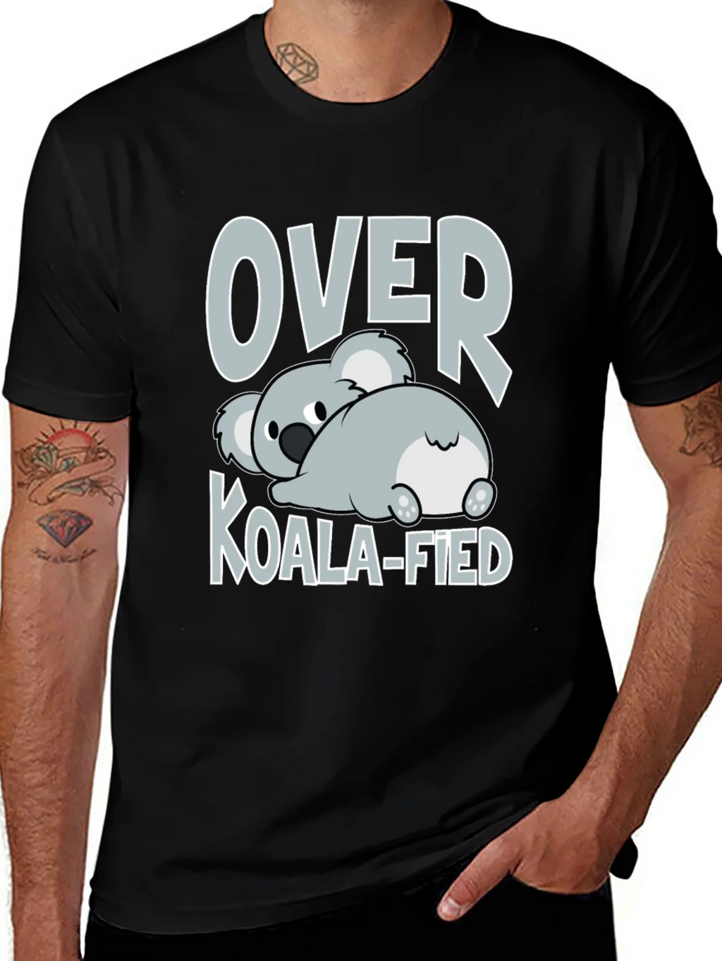 Over Koala-fied T-Shirt - Funny Graphic Tee product image 1