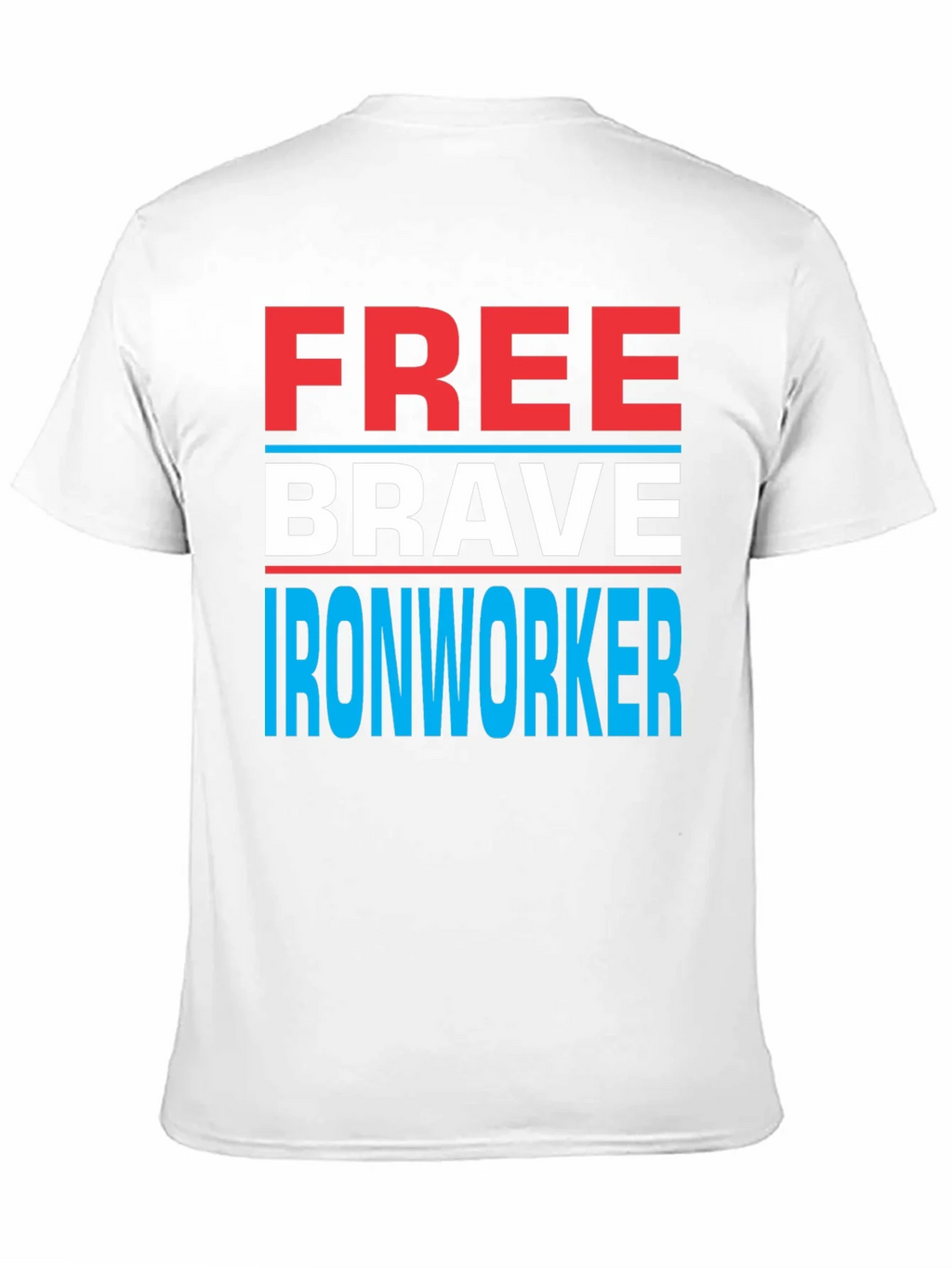 Free Brave Ironworker T-Shirt Patriotic Design product image 5