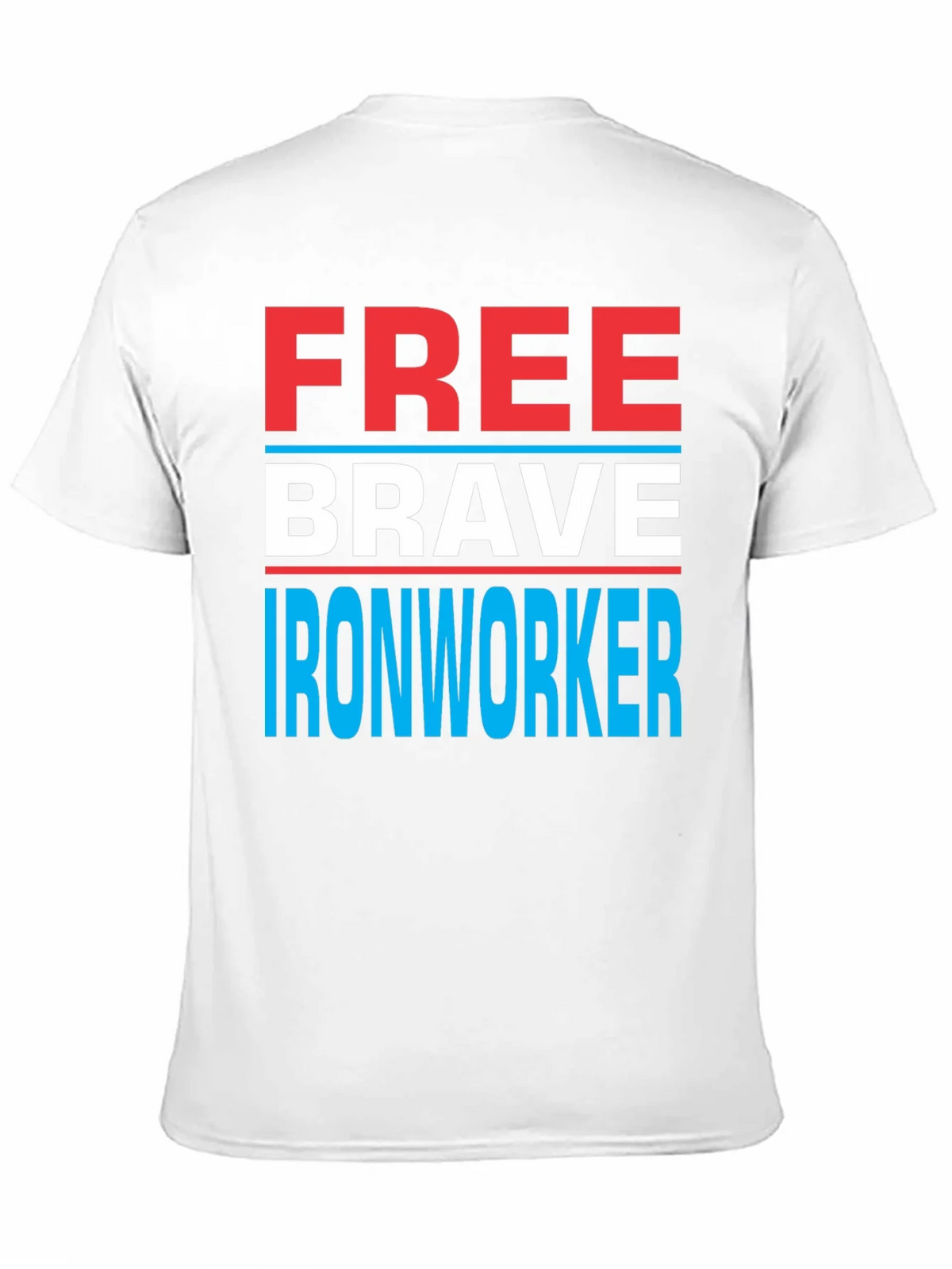 Free Brave Ironworker T-Shirt Patriotic Design product image 5