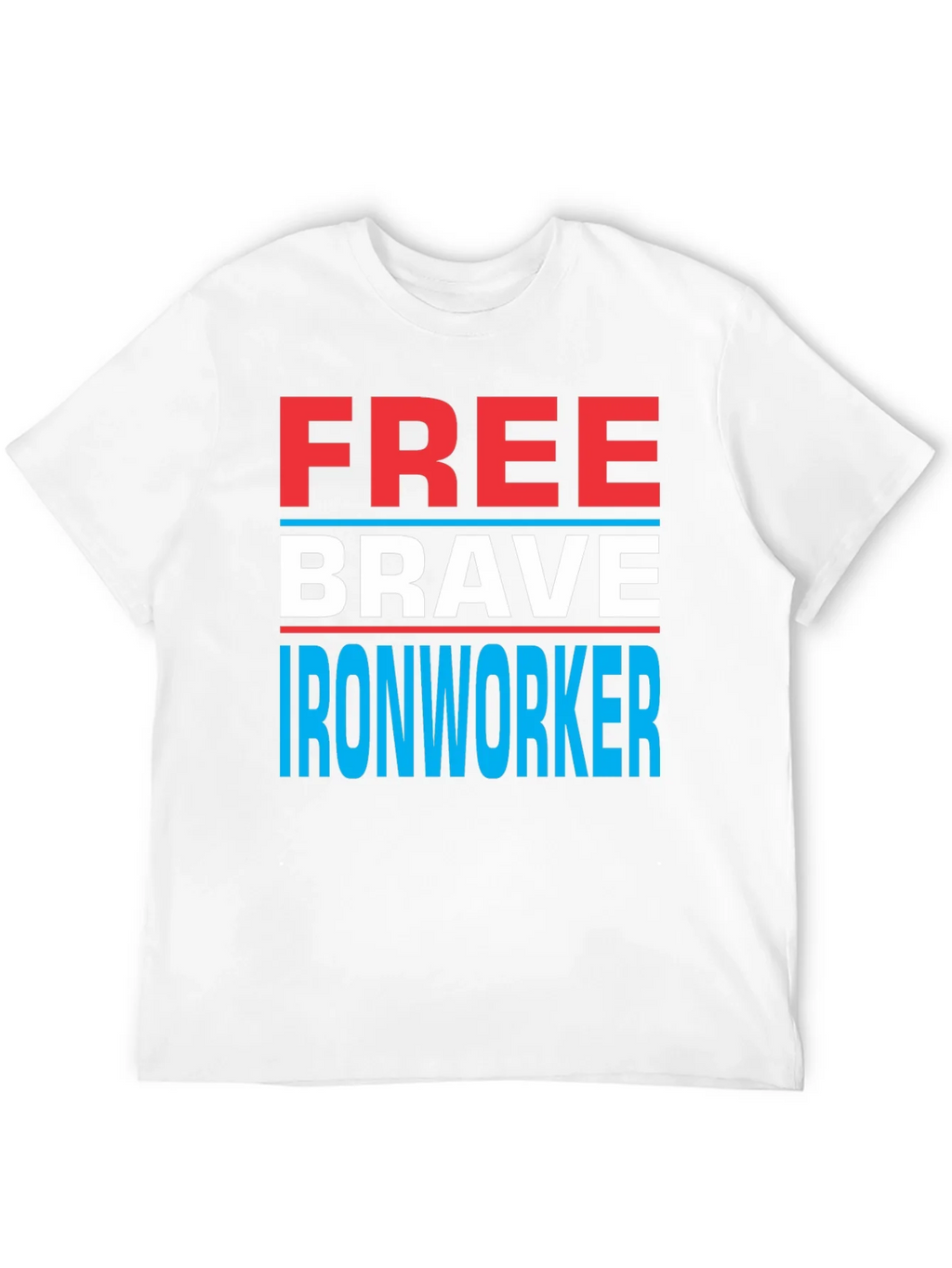 Free Brave Ironworker T-Shirt Patriotic Design product image 6