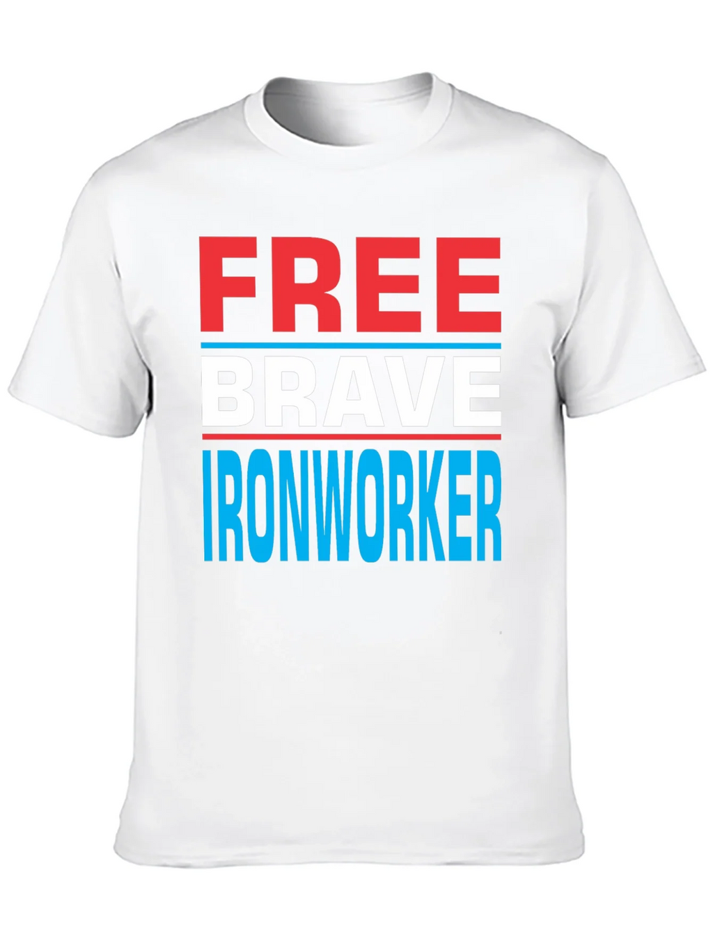 Free Brave Ironworker T-Shirt Patriotic Design product image 4
