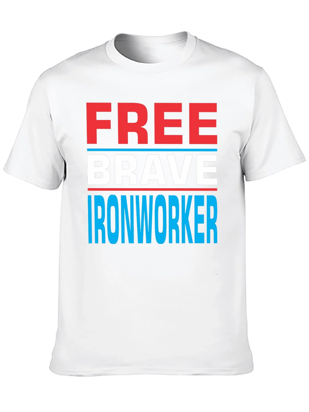 Free Brave Ironworker T-Shirt Patriotic Design product image 4