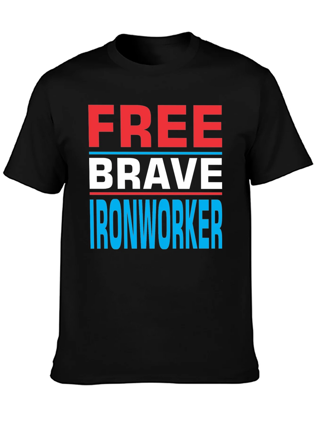 Free Brave Ironworker T-Shirt Patriotic Design product image 2
