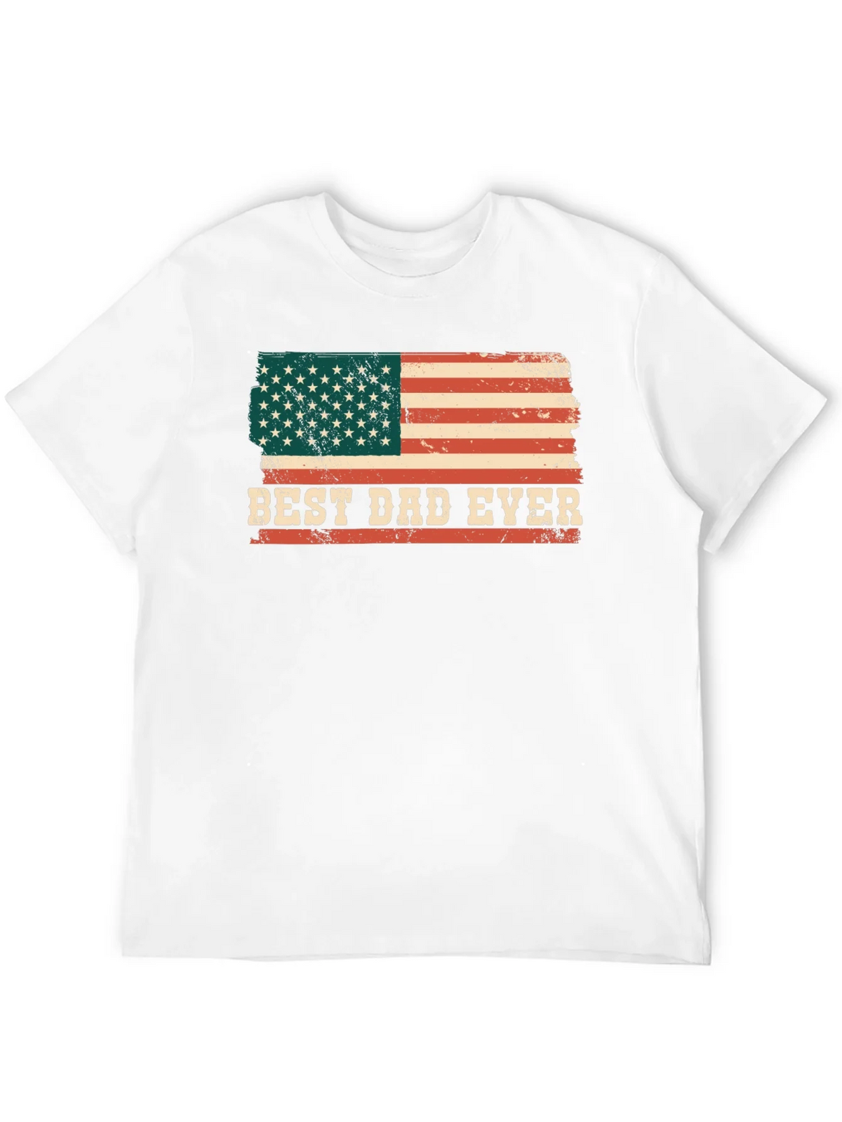 Best Dad Ever American Flag Graphic T-Shirt product image 11