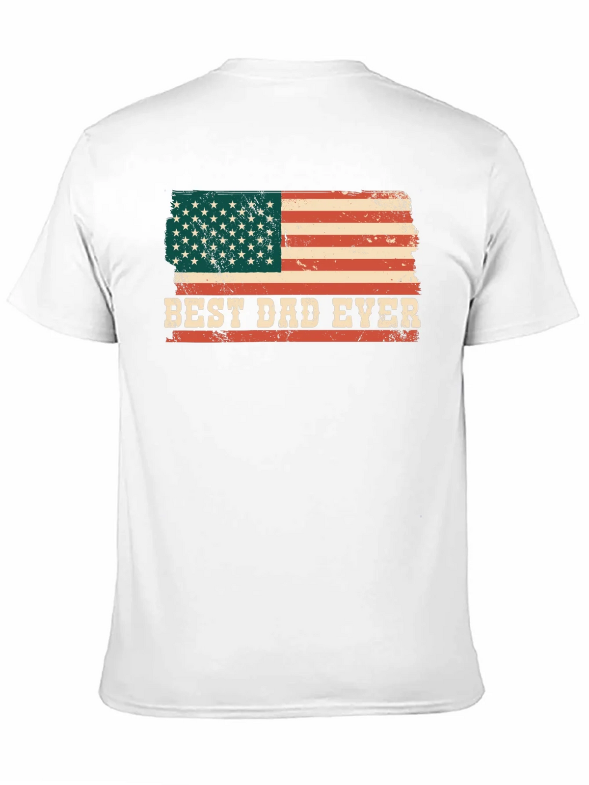 Best Dad Ever American Flag Graphic T-Shirt product image 10