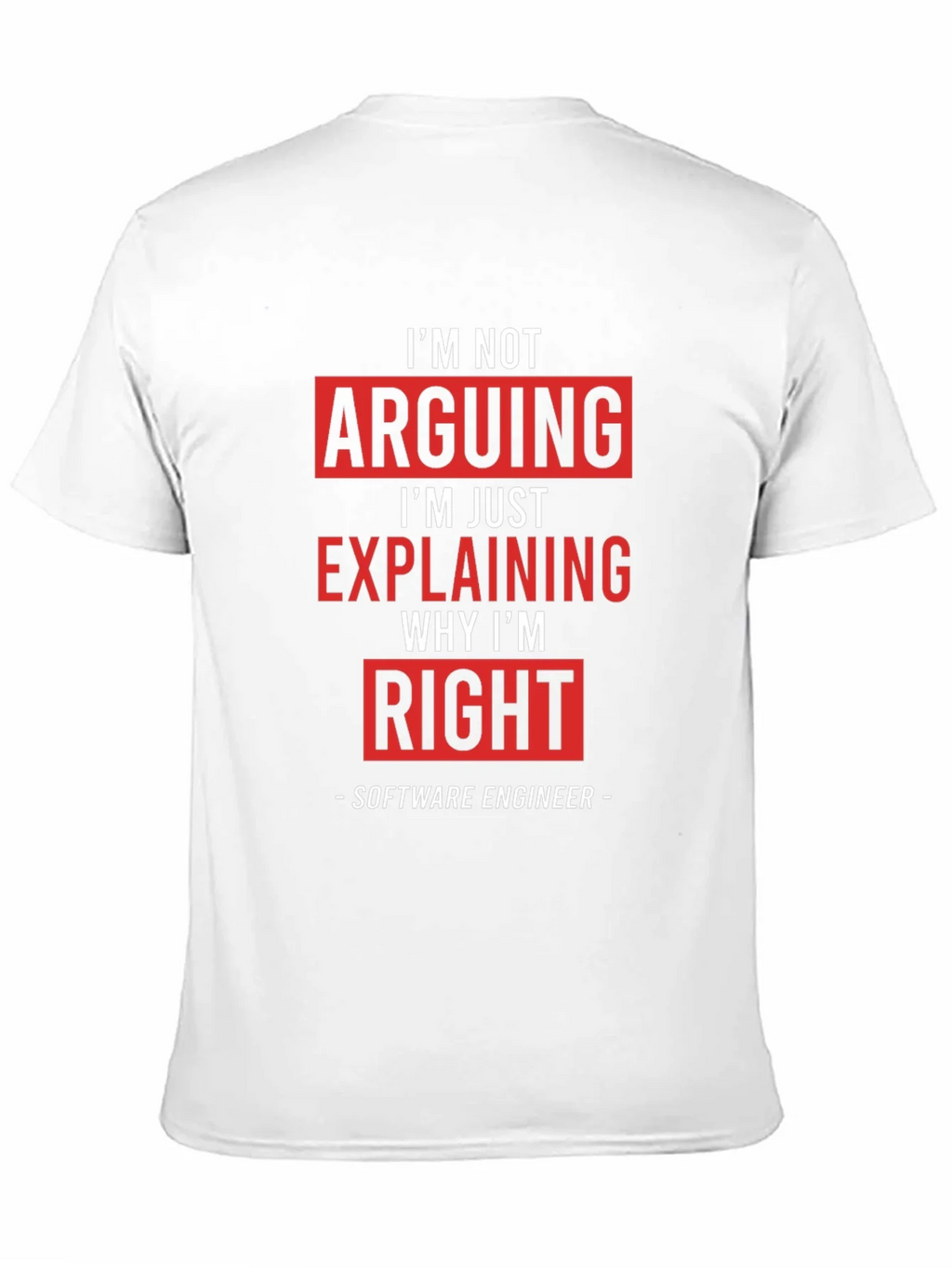 Im Not Arguing Funny Software Engineer T-Shirt product image 4