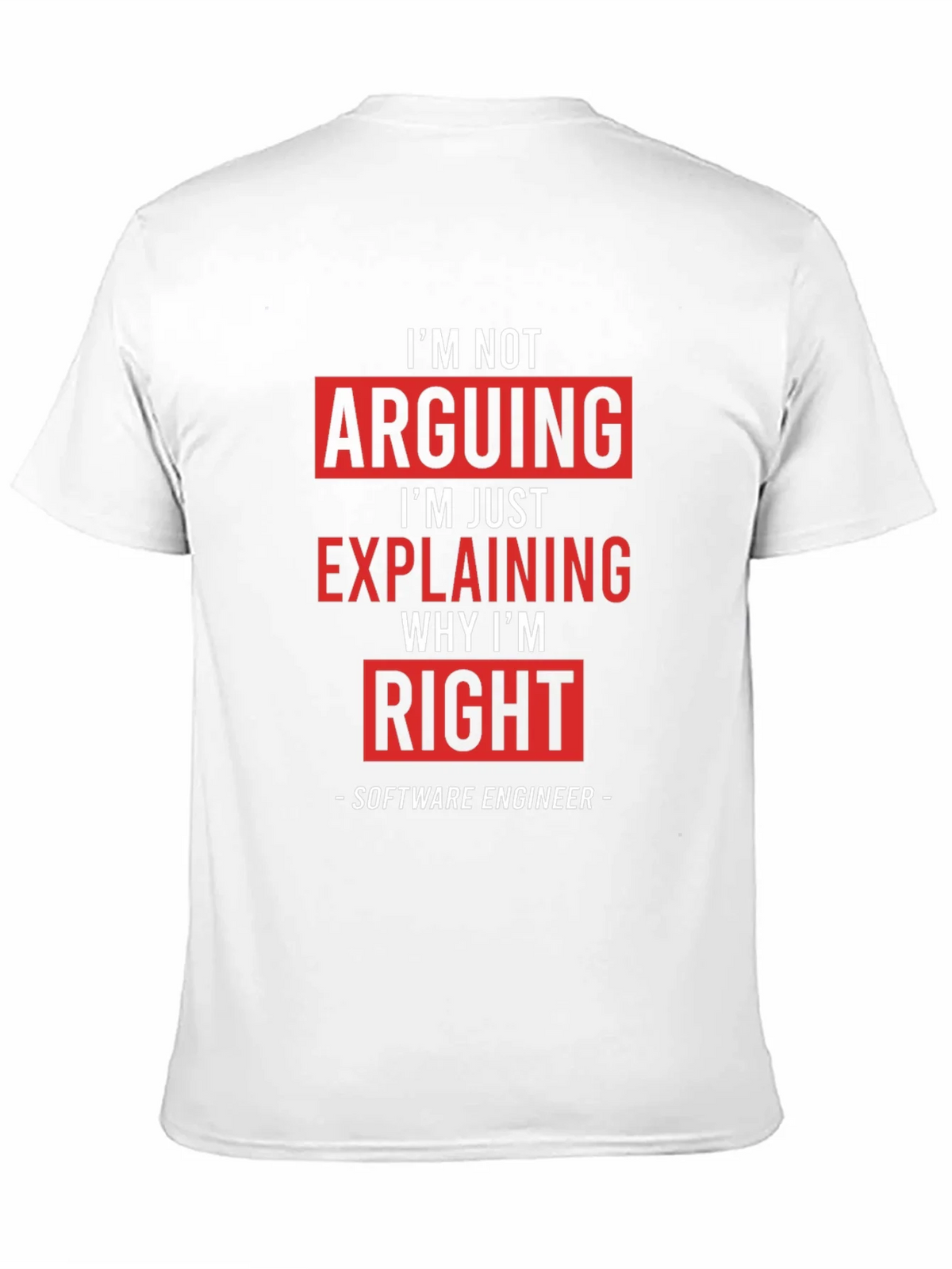 Im Not Arguing Funny Software Engineer T-Shirt product image 4