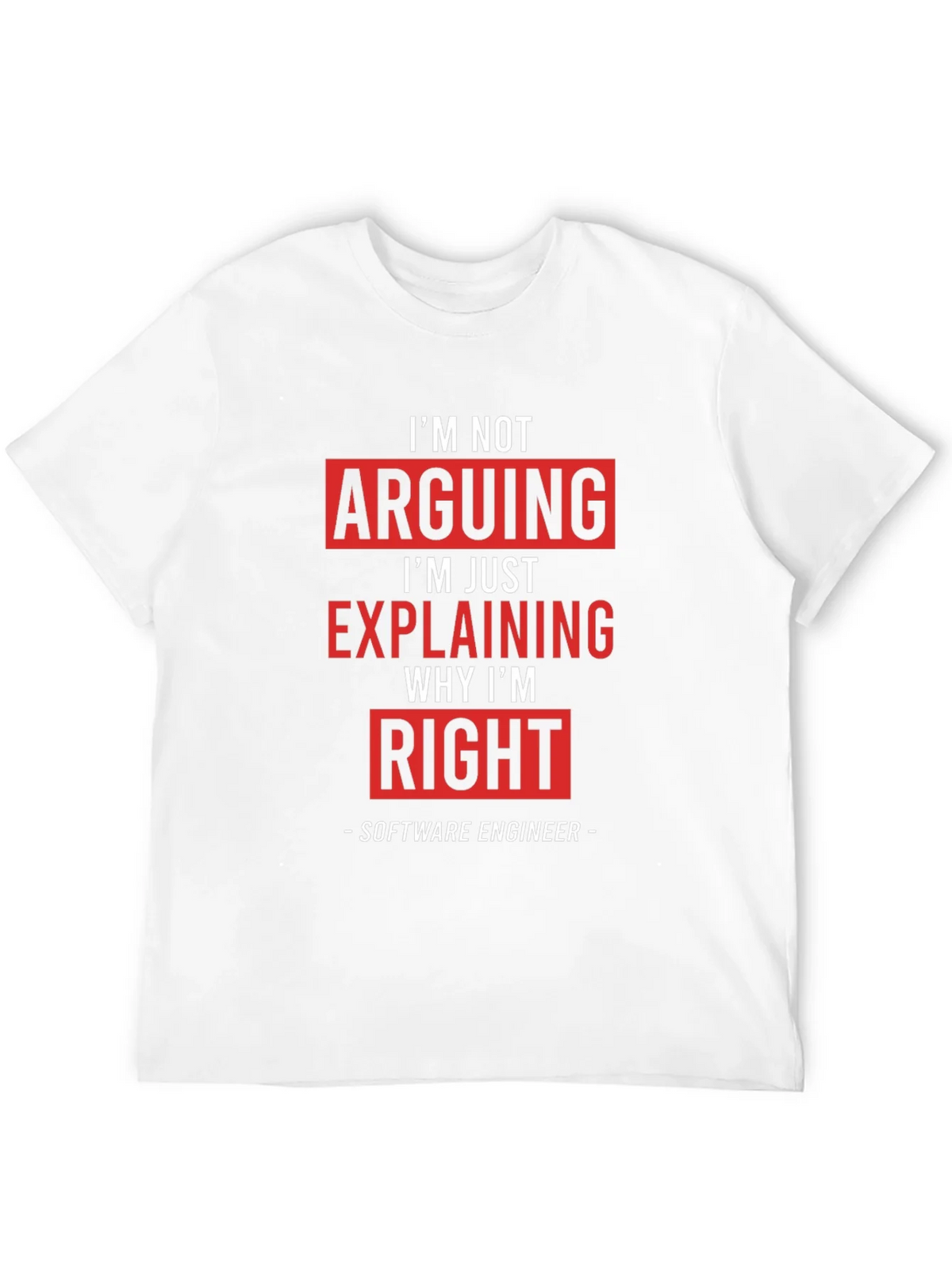Im Not Arguing Funny Software Engineer T-Shirt product image 5