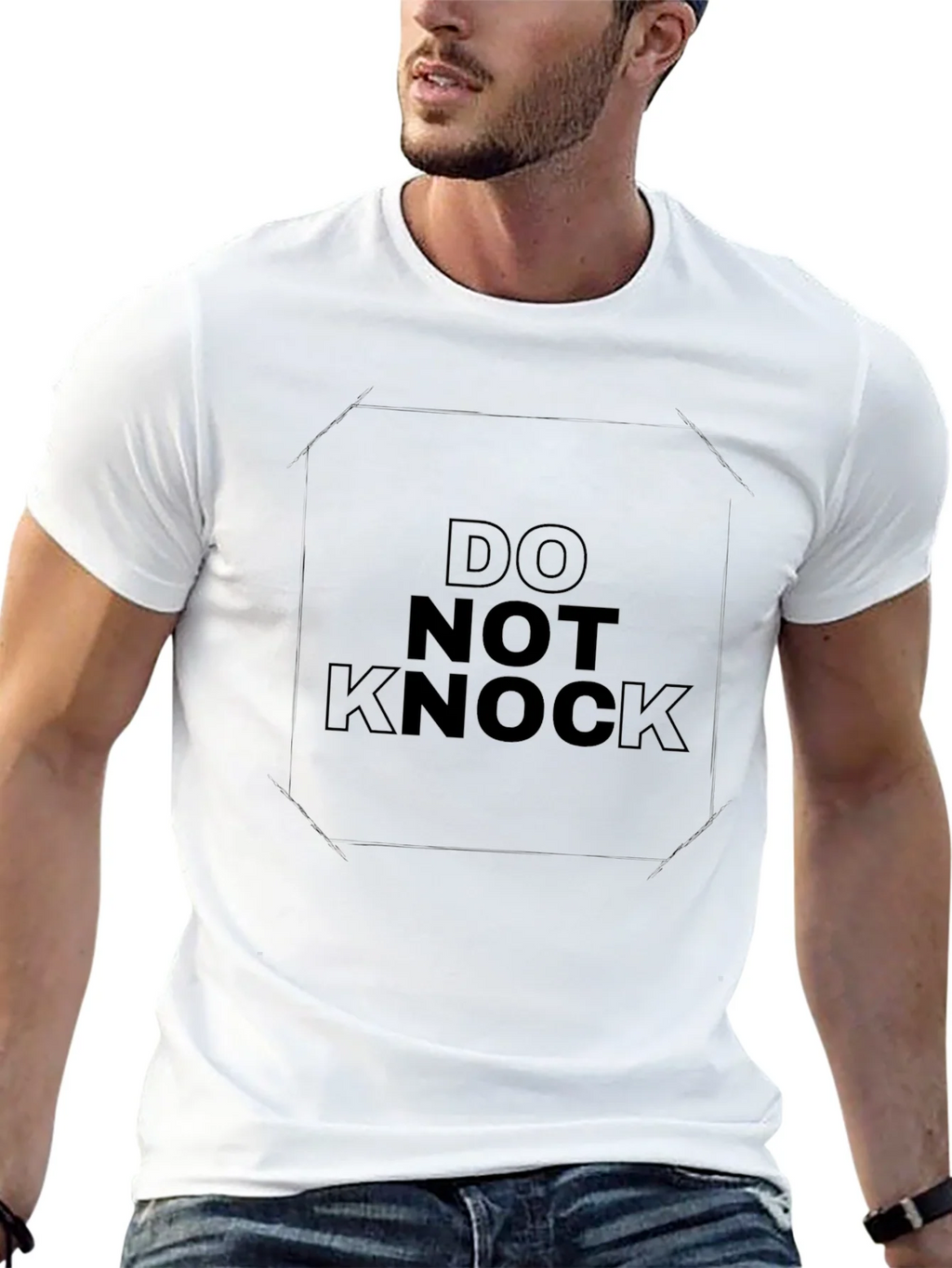 Do Not Knock Graphic Tee - Black product image 12
