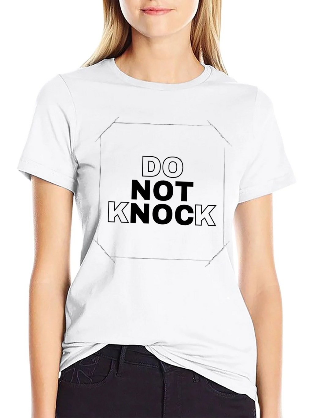 Do Not Knock Graphic Tee - Black product image 8