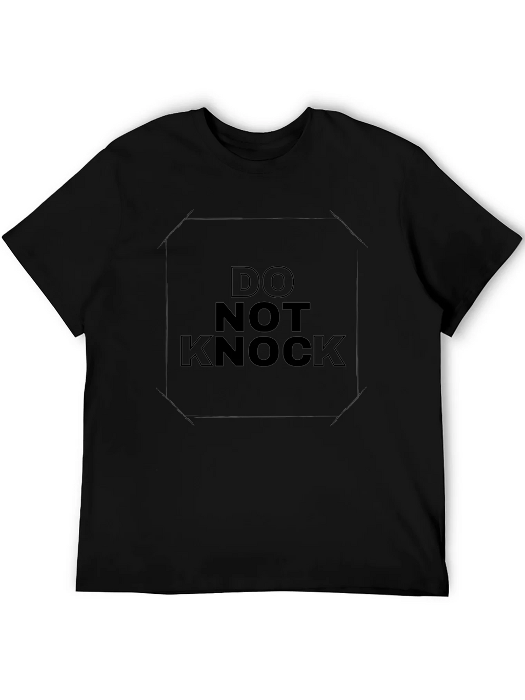 Do Not Knock Graphic Tee - Black product image 5