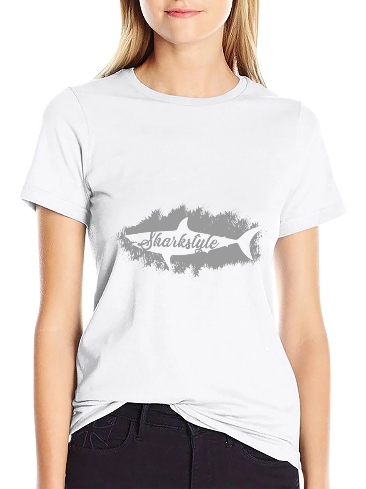 Sharkstyle Graphic Print Black T-Shirt product image 8