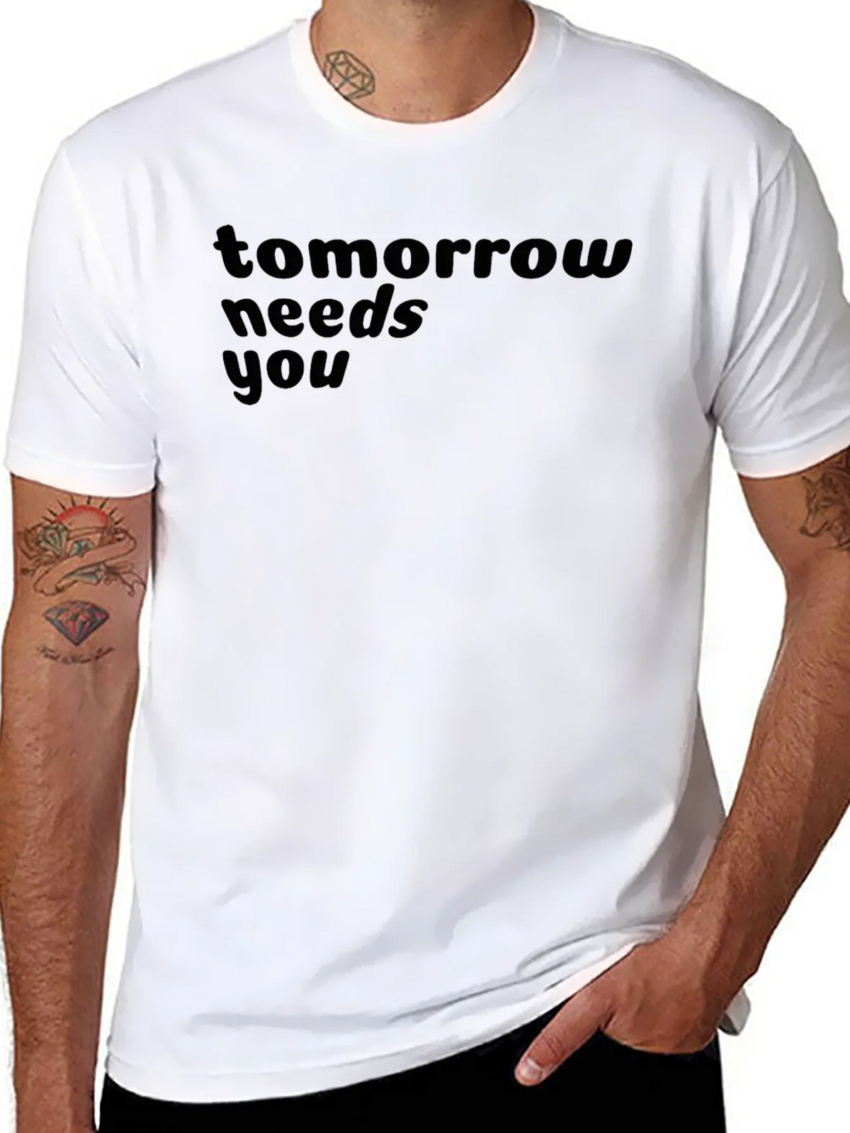 Tomorrow Needs You T-Shirt - Inspiring Graphic Tee product image 7