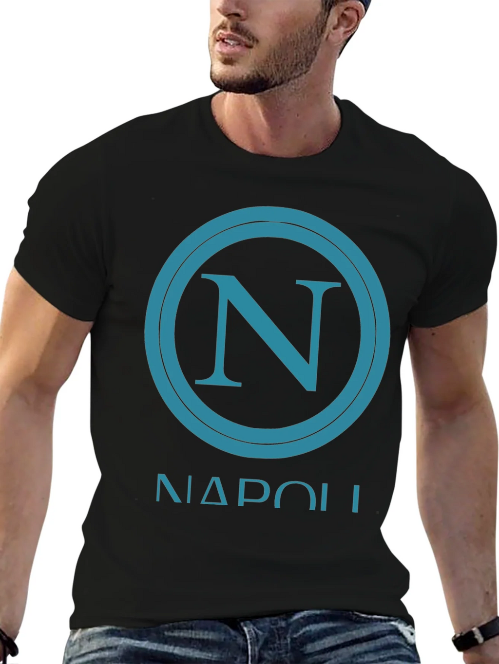 Napoli Graphic Tee - Casual Black T-Shirt product image 6