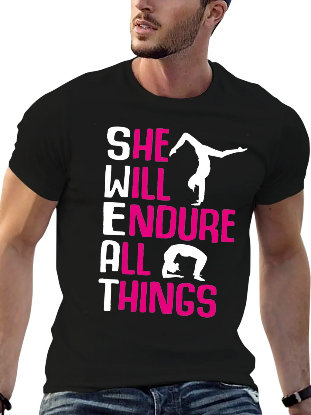 She Will Endure All Things Gymnastics T-Shirt product image 6