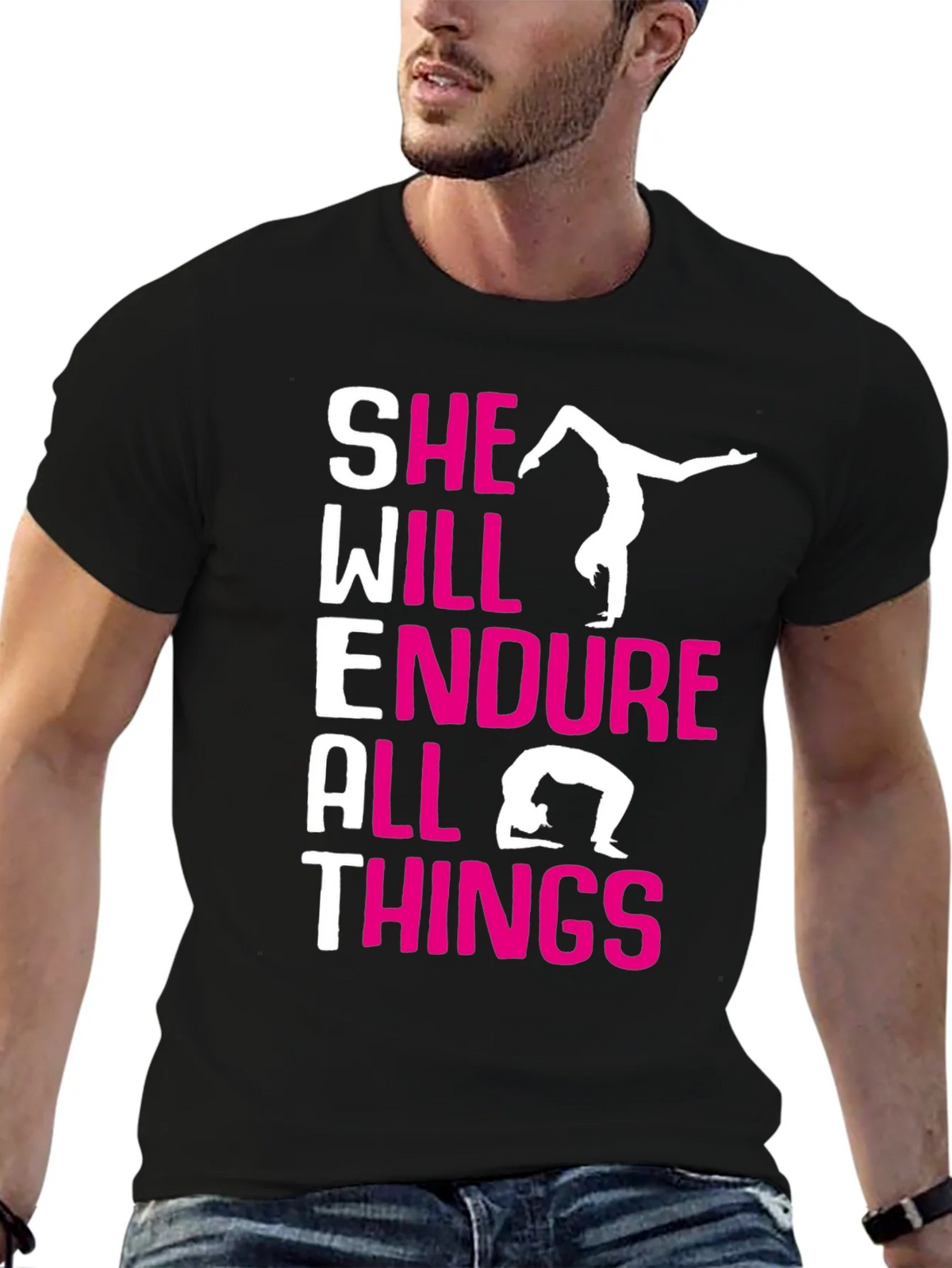 She Will Endure All Things Gymnastics T-Shirt product image 6