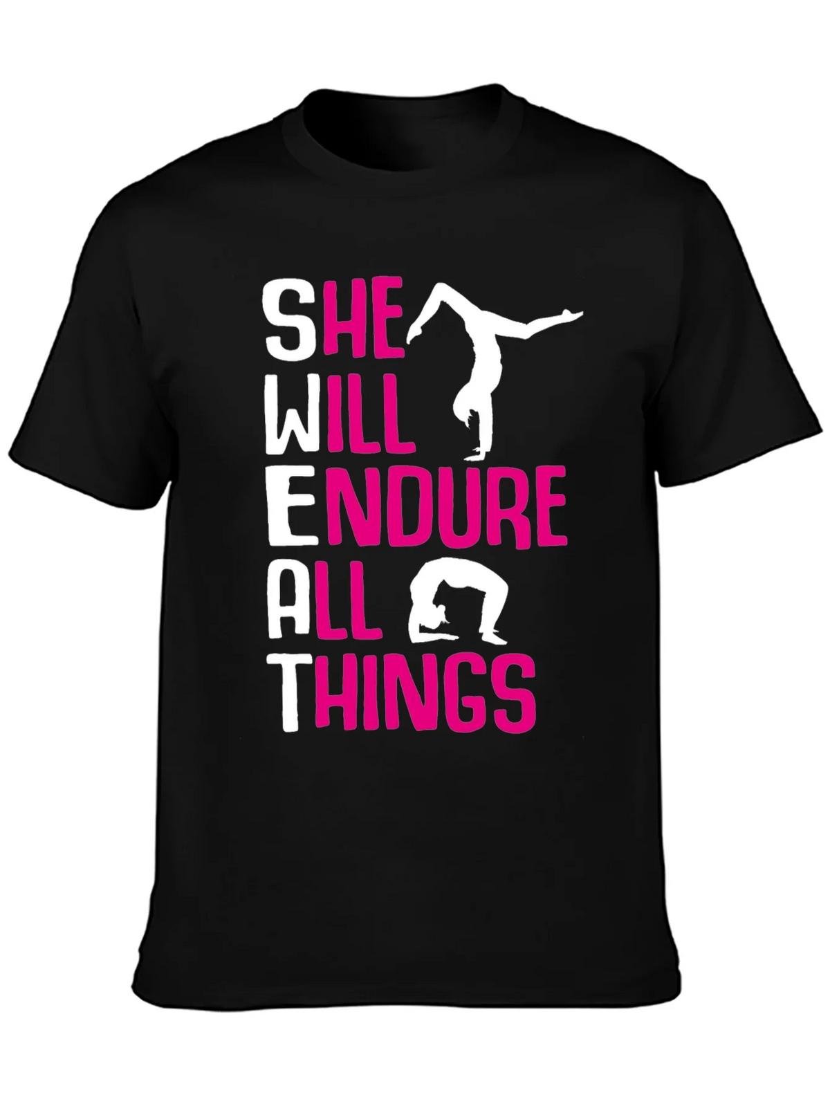 She Will Endure All Things Gymnastics T-Shirt product image 3