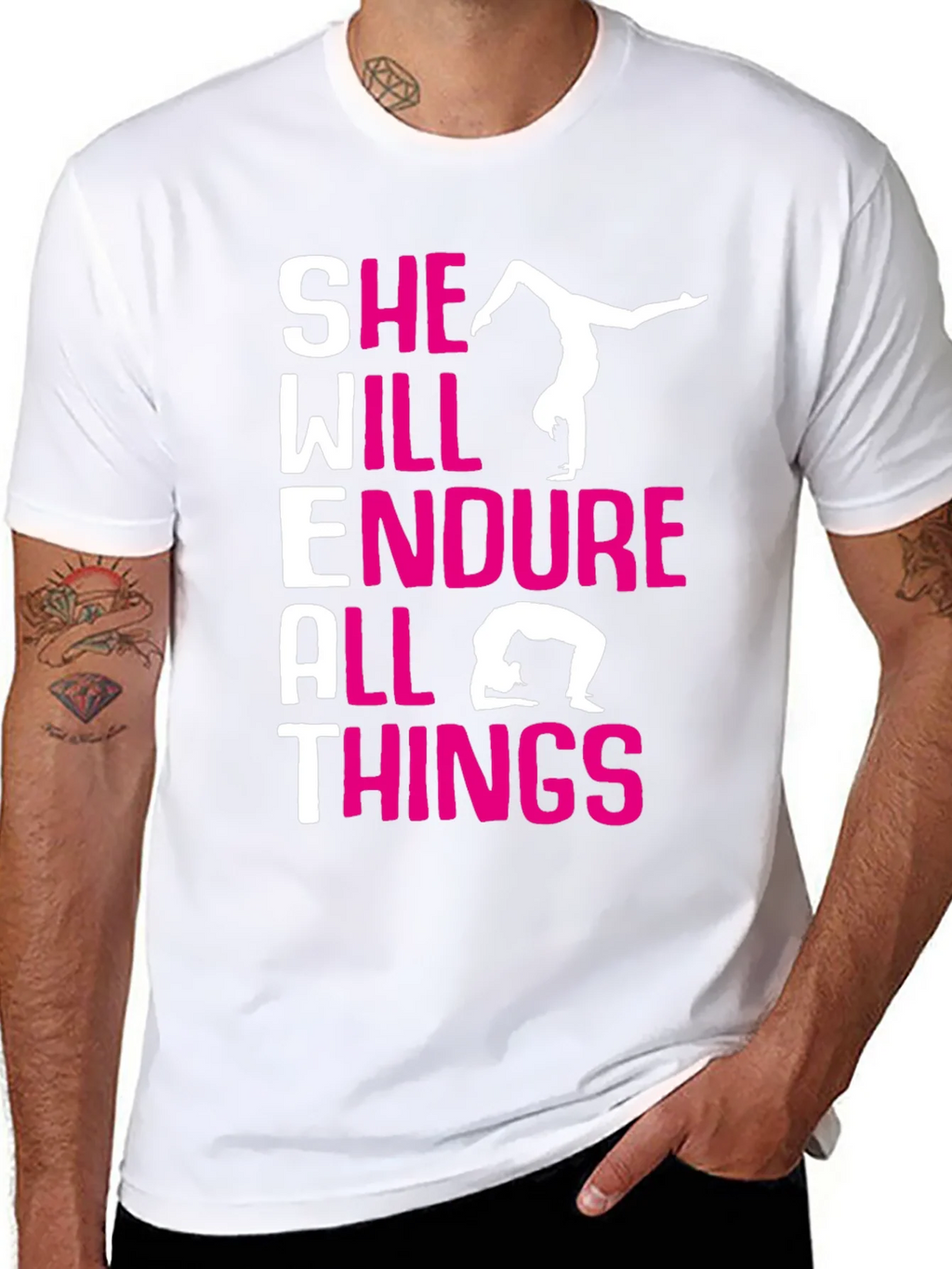 She Will Endure All Things Gymnastics T-Shirt product image 7