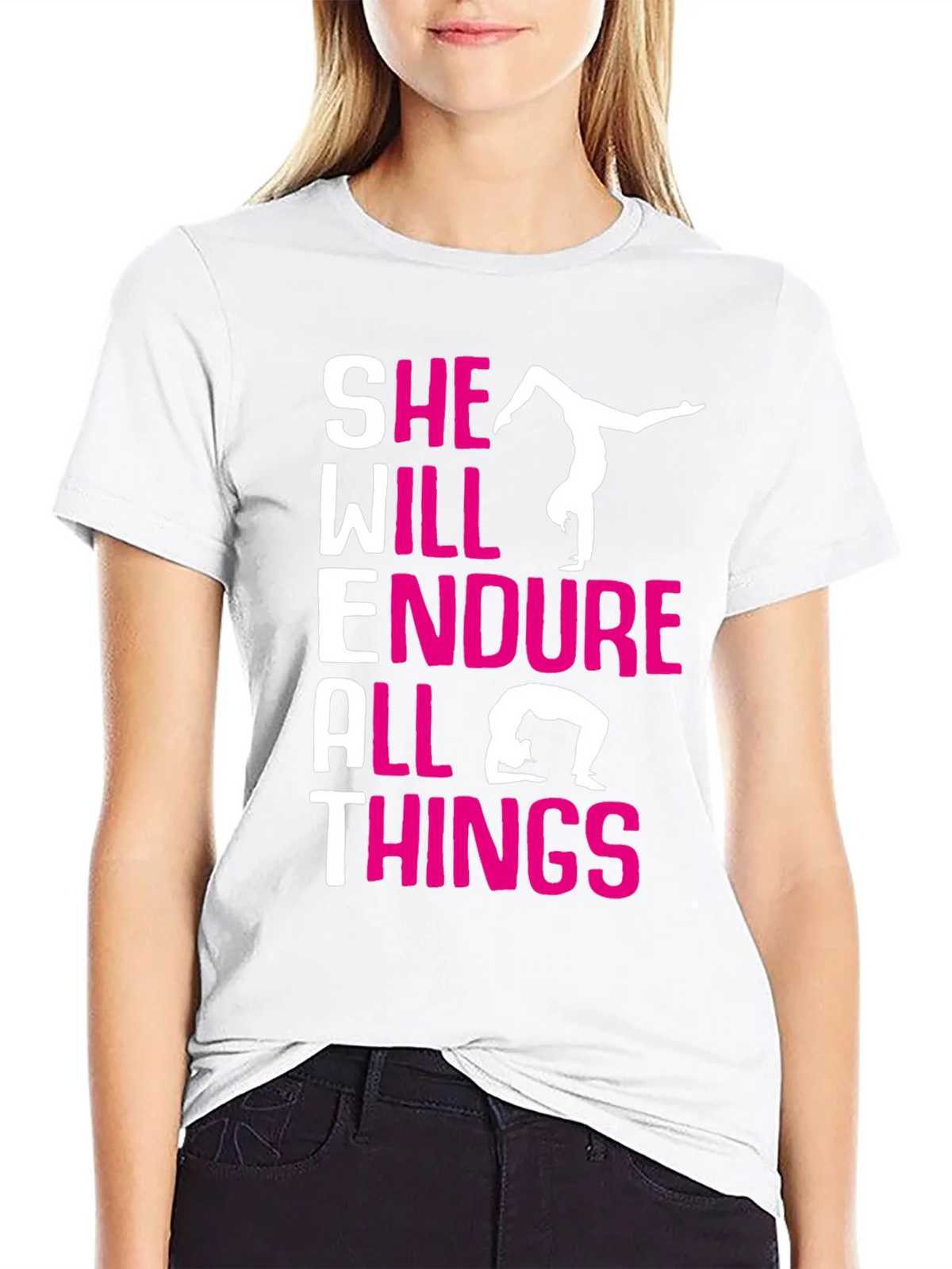She Will Endure All Things Gymnastics T-Shirt product image 8