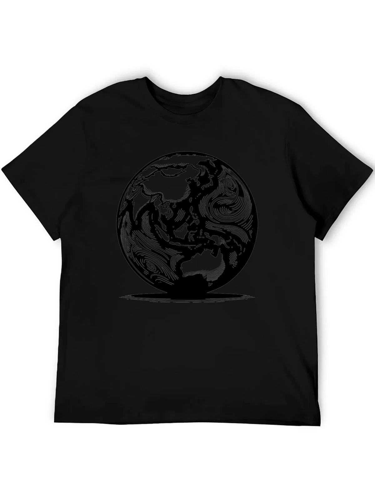 Earth Globe Graphic T-Shirt - Modern Round World Design product image 4