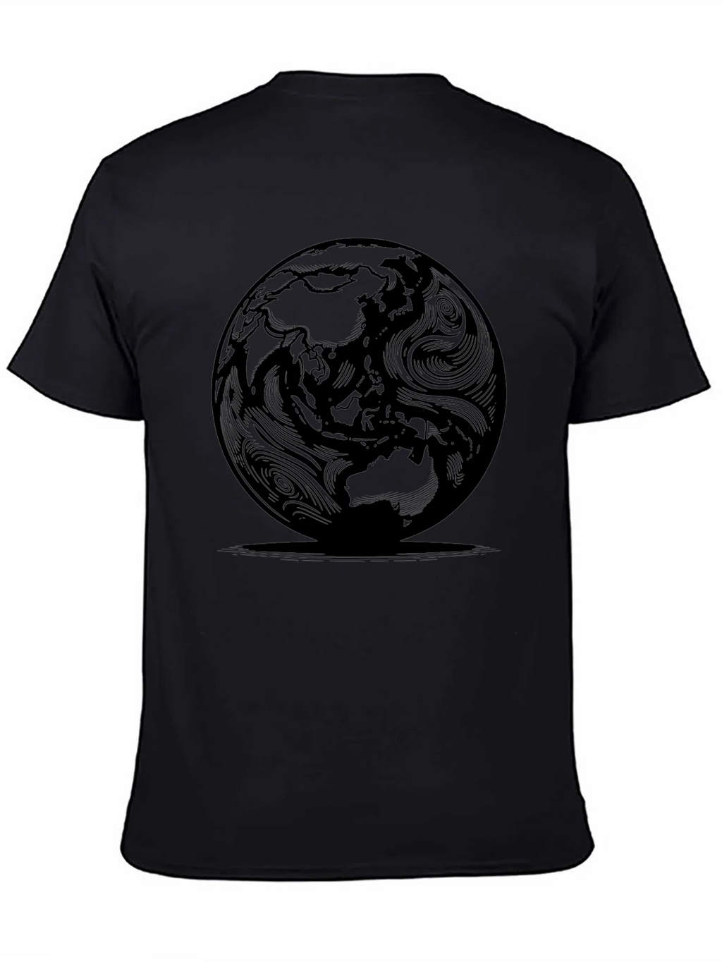 Earth Globe Graphic T-Shirt - Modern Round World Design product image 3