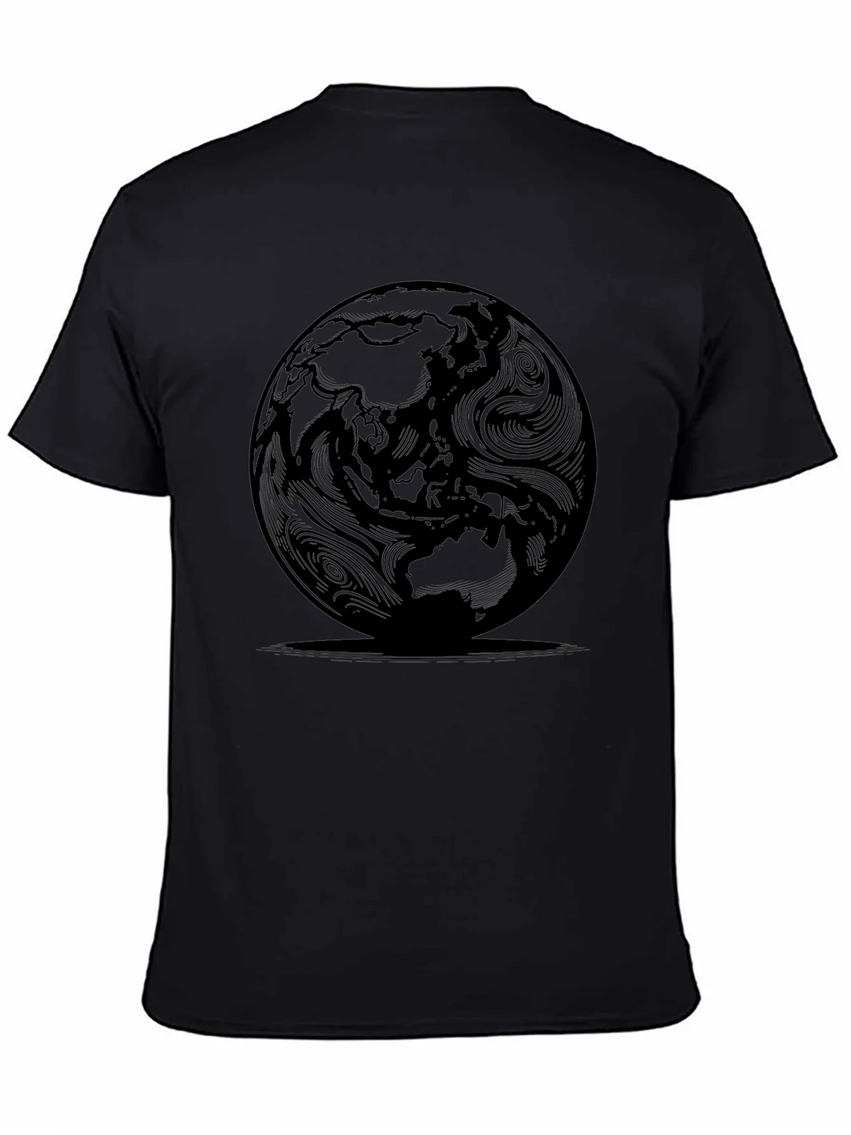 Earth Globe Graphic T-Shirt - Modern Round World Design product image 3