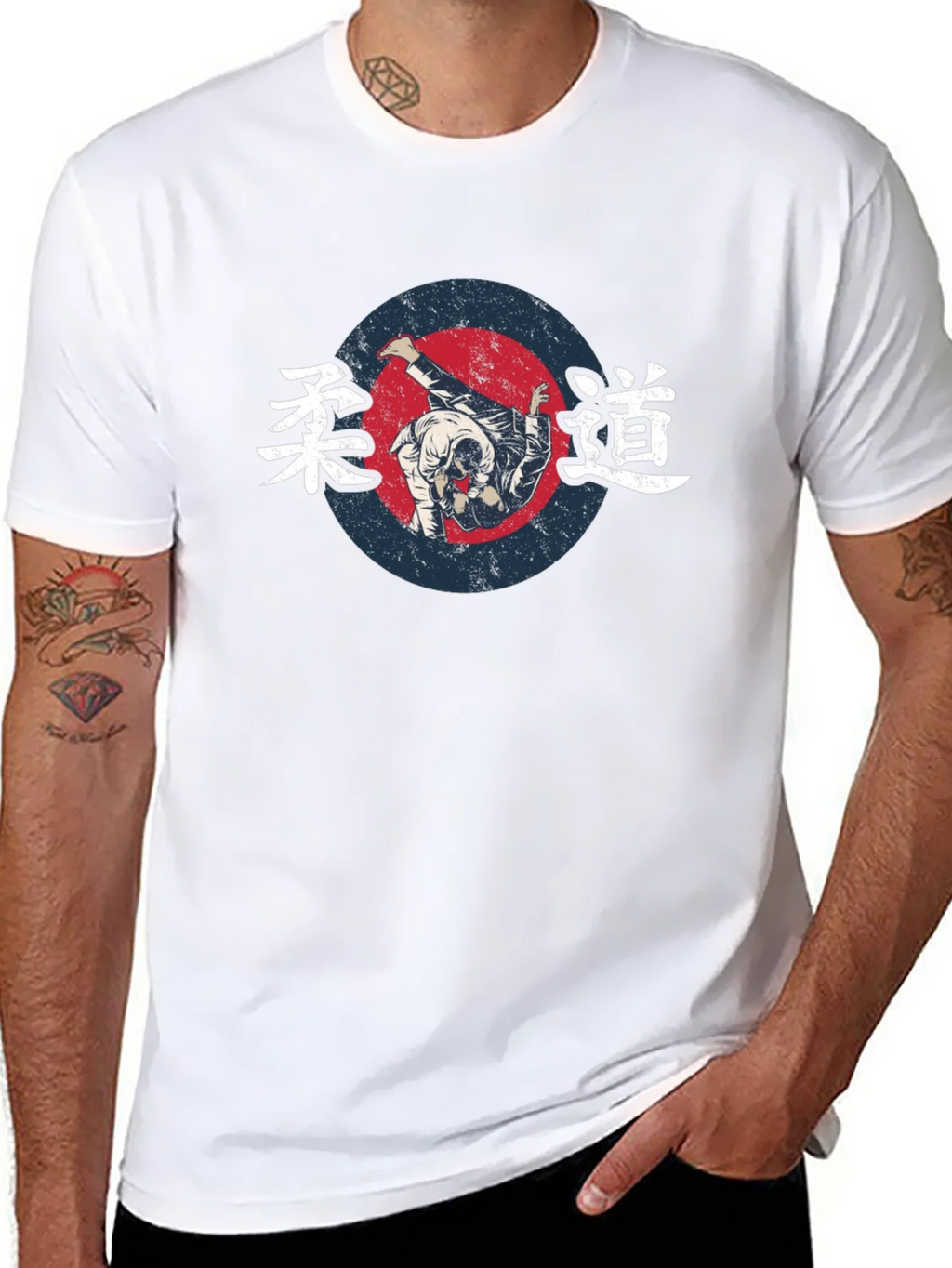Judo Throw Graphic Black T-Shirt product image 7