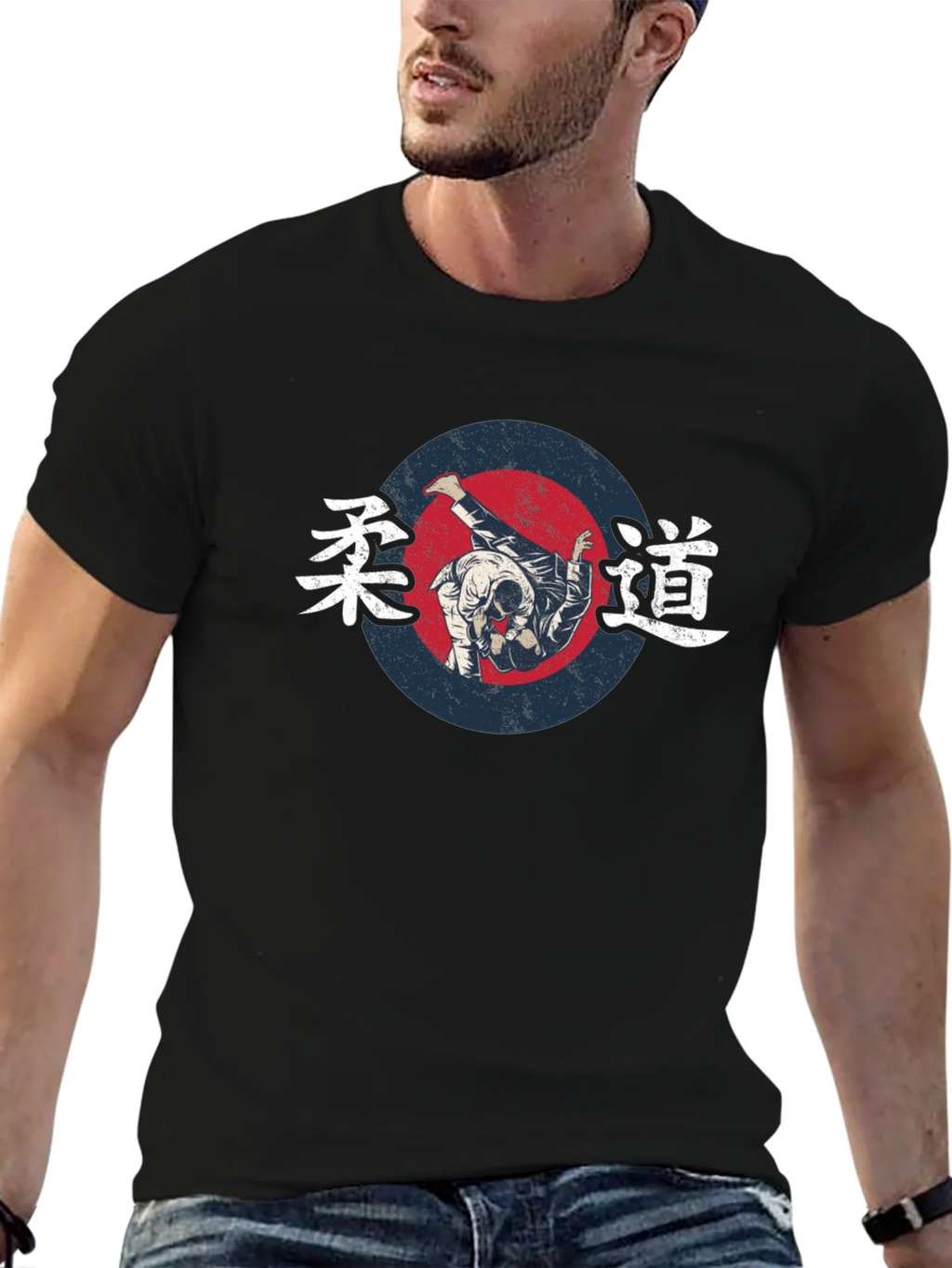 Judo Throw Graphic Black T-Shirt product image 6