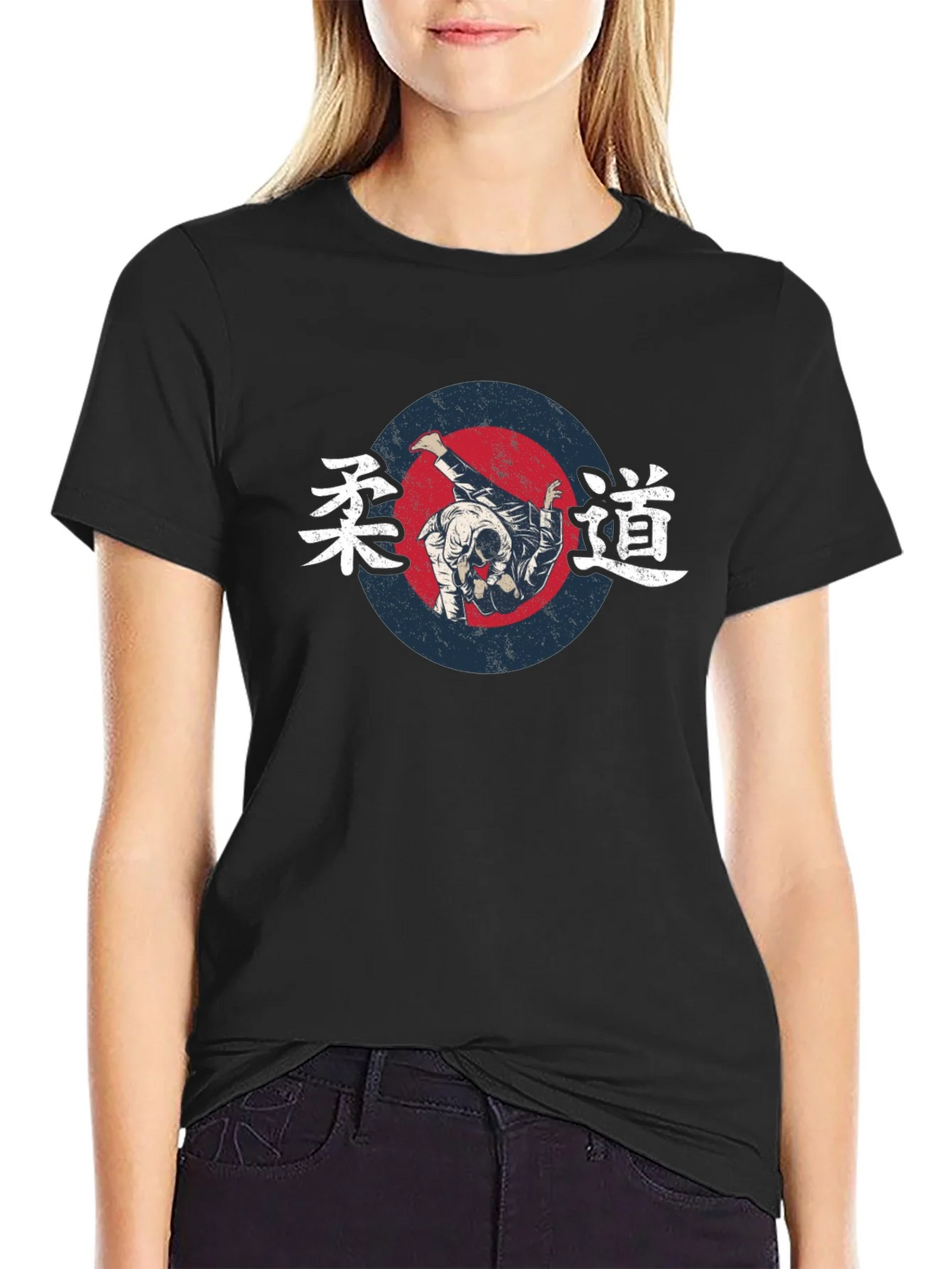 Judo Throw Graphic Black T-Shirt product image 2