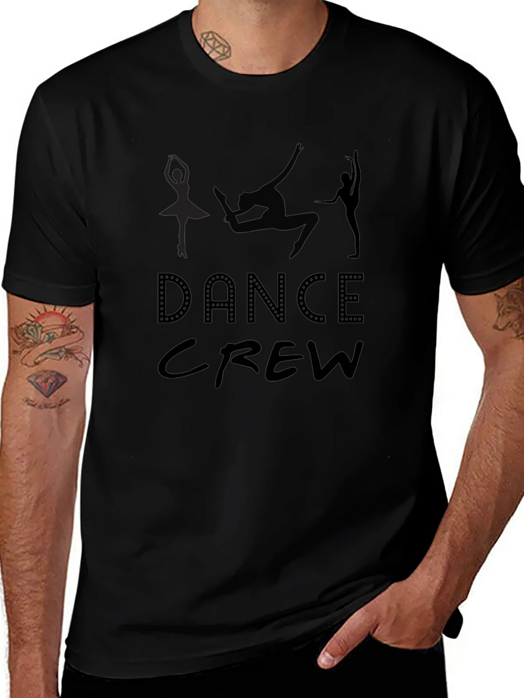 Dance Crew Graphic Tee - Black product image 1