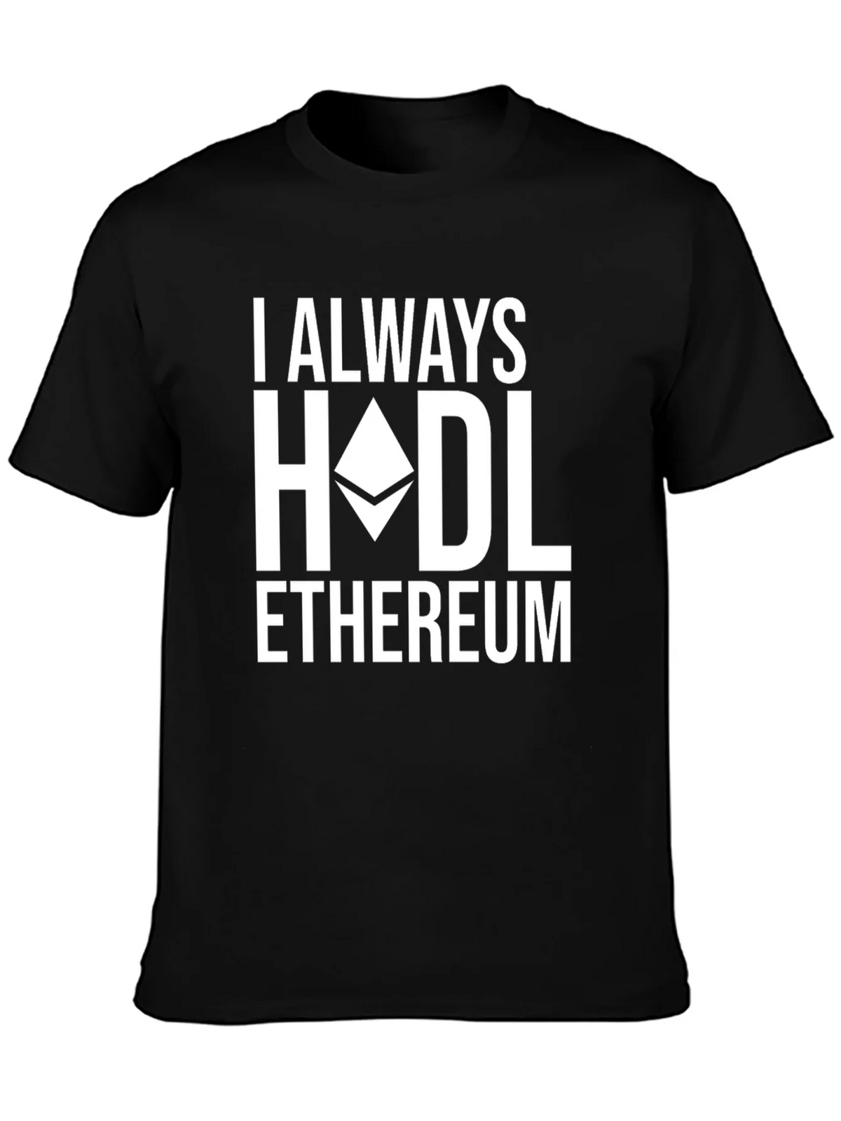 I Always HODL Ethereum Black T-Shirt product image 3