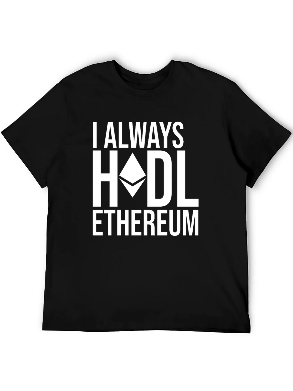 I Always HODL Ethereum Black T-Shirt product image 5