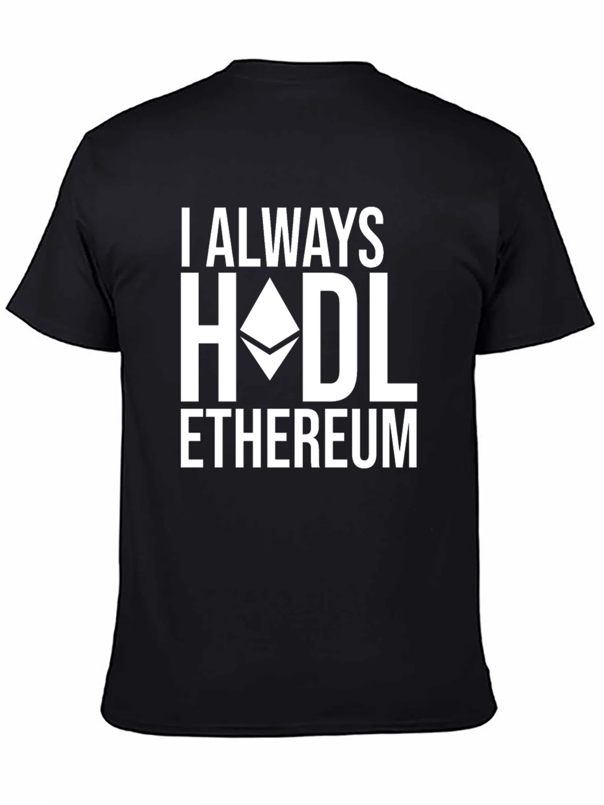 I Always HODL Ethereum Black T-Shirt product image 4