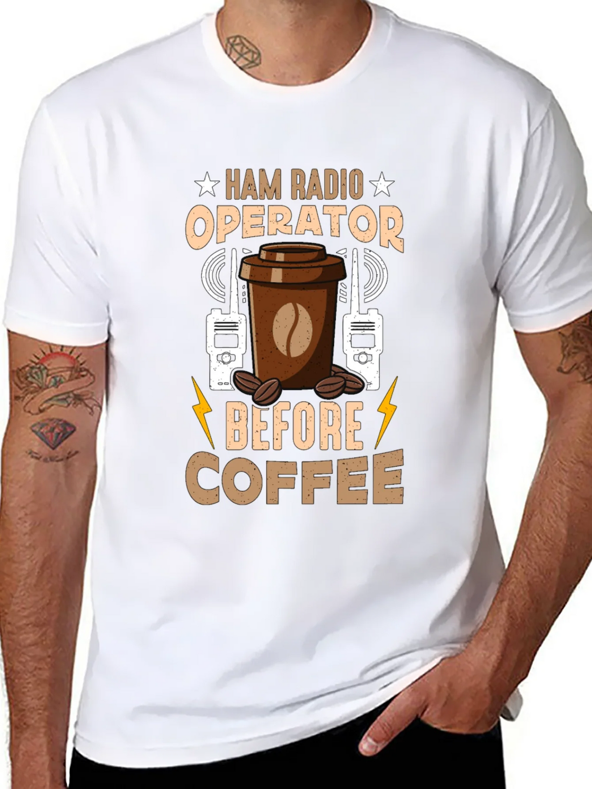 Ham Radio Operator Coffee T-Shirt product image 7