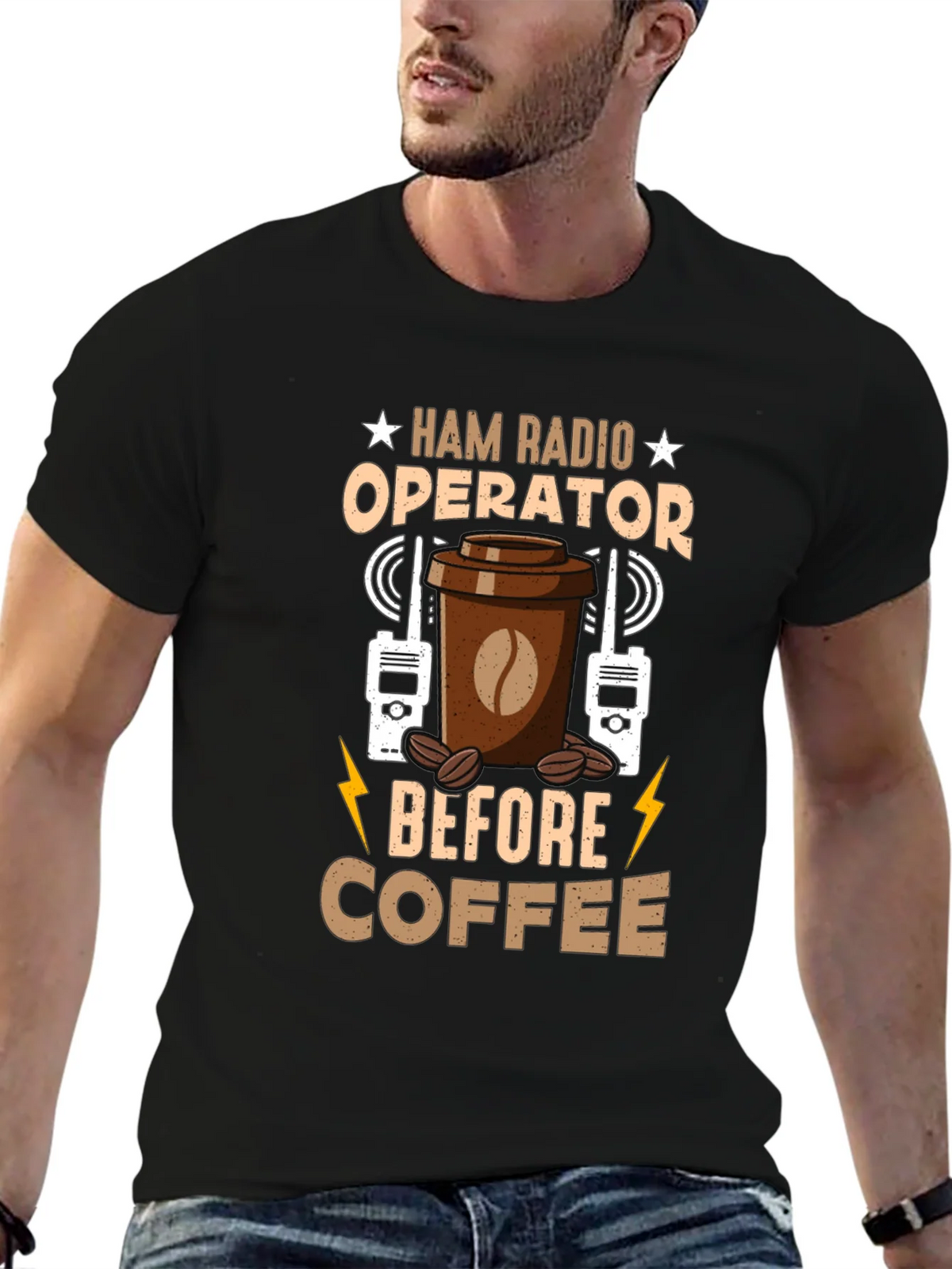 Ham Radio Operator Coffee T-Shirt product image 6