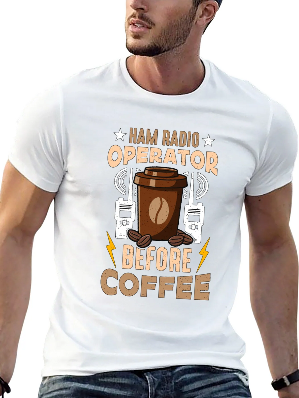 Ham Radio Operator Coffee T-Shirt product image 12
