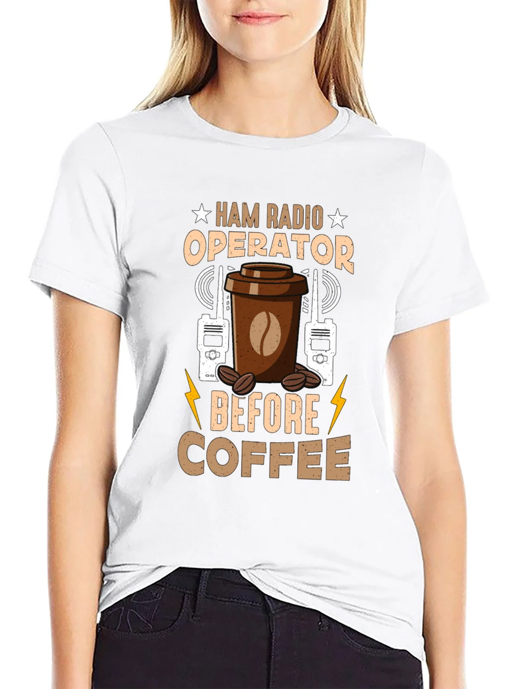 Ham Radio Operator Coffee T-Shirt product image 8
